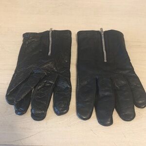 Vintage FIRST  Genuine Leather Gloves - Men’s XL Black